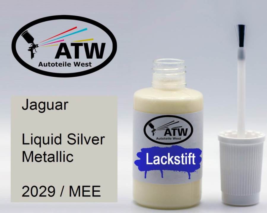 Jaguar, Liquid Silver Metallic, 2029 / MEE: 20ml Lackstift, von ATW Autoteile West.